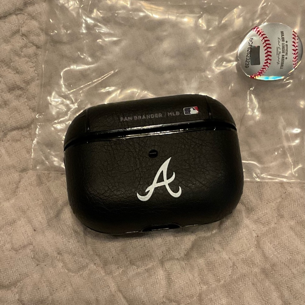 Atlanta Braves AirPods Pro Primary Logo Leatherette Case